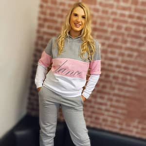 Print Dance Pink Grey Tracksuit